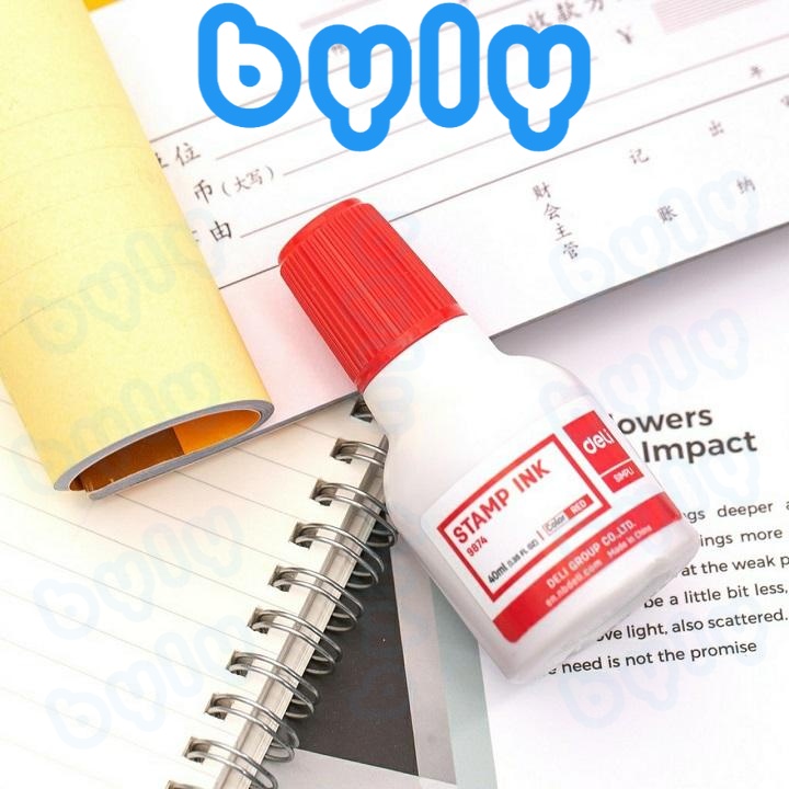 Mực con dấu 40ml Deli 9874 - ByLy Store Ship hoả tốc