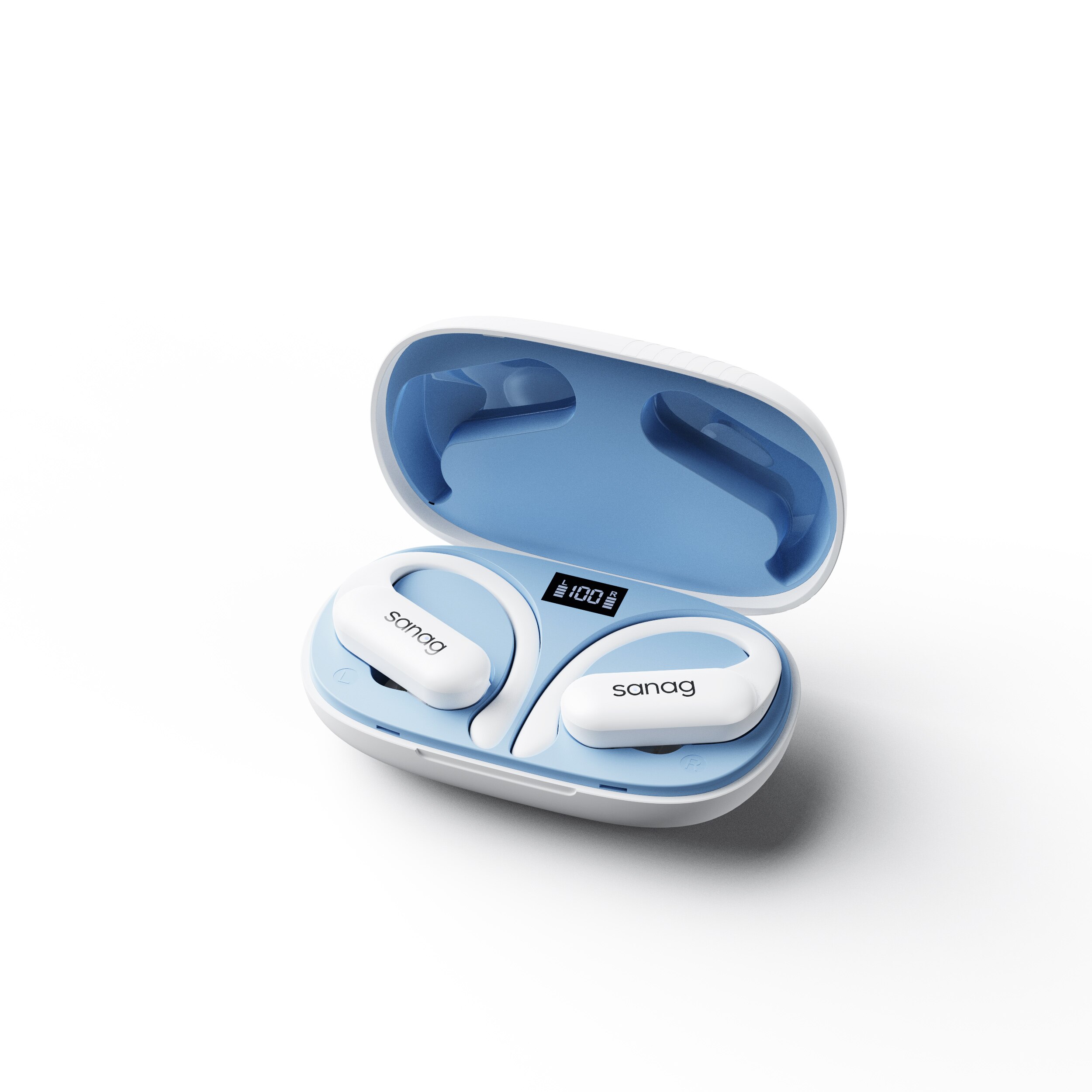 Sanag z22 không dây bluetooth tai nghe 5.3 tai nghe tai nghe móc tai tws earbuds điều khiển cảm ứng thể thao tai nghe