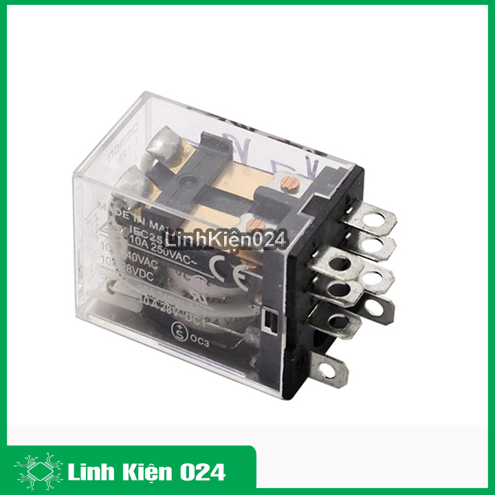 Relay Omron 24v 10a 8 Chân đóng ngắt mạch điện