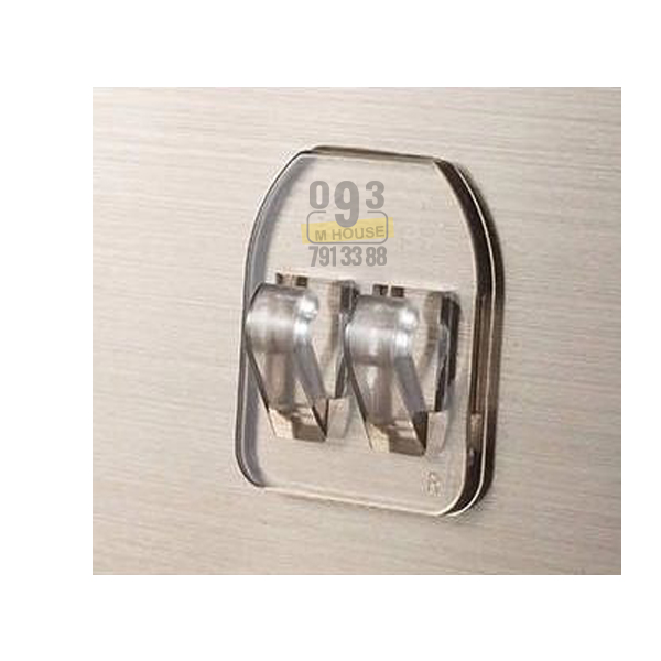 Móc treo inox dán tường tiện ích 13x6 7x7cm