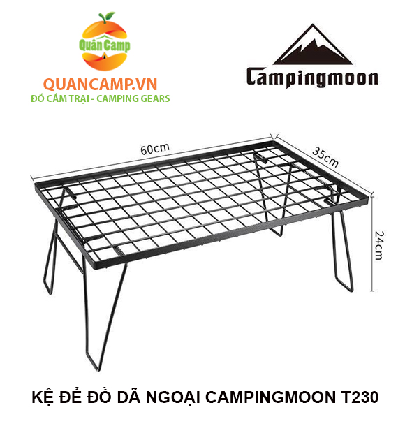 [HCM]Kệ để đồ dã ngoại Campingmoon T230-1T (kệ đơn)