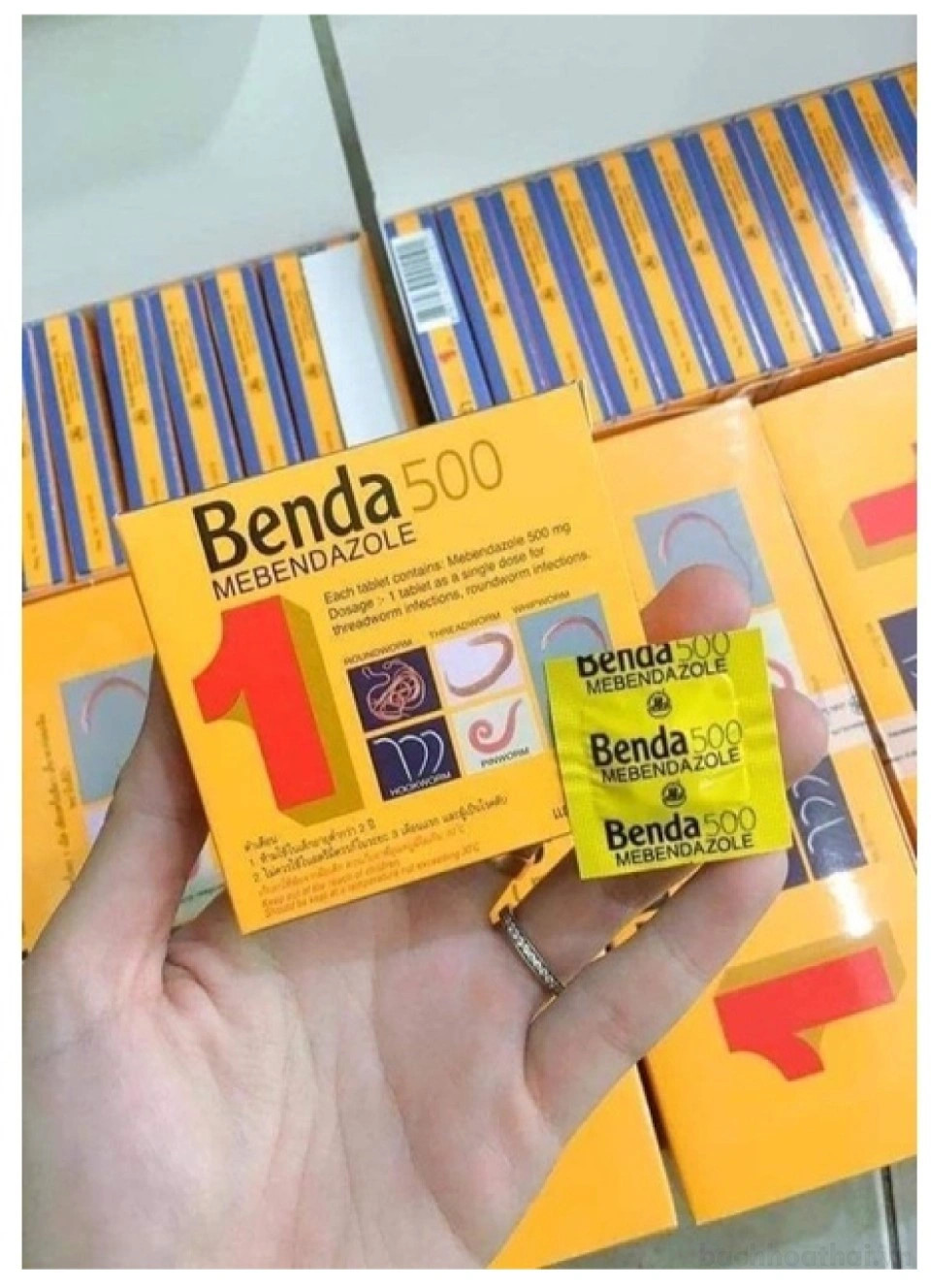 🌸🌱☘️ benda 500mg mebendazole sổ giun thái lan 🌸🌱☘️