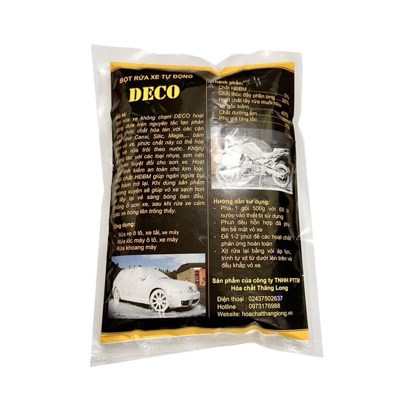 Bột rửa xe không chạm - DECO gói 500g