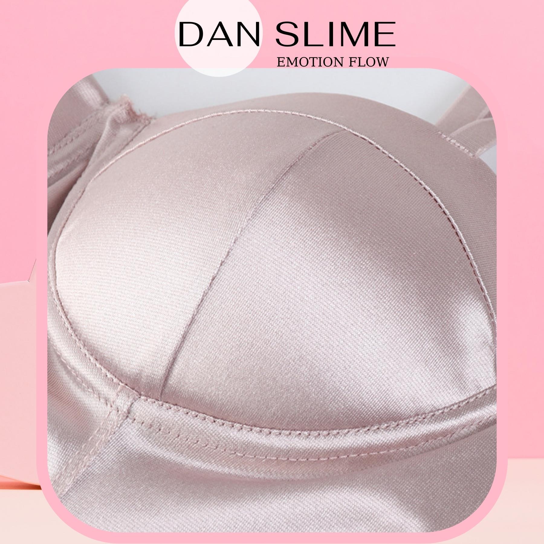 Áo bra Satin phi bóng 2 dây phi lụa dây mảnh sexy mút đệm mỏng thun phần lưng mặc cao cấp DANSlime