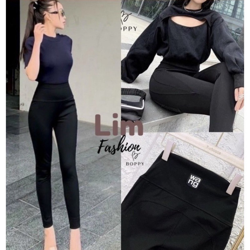 QUẦN LEGGING DÀI WANG gen bụng cạp cao siu hot