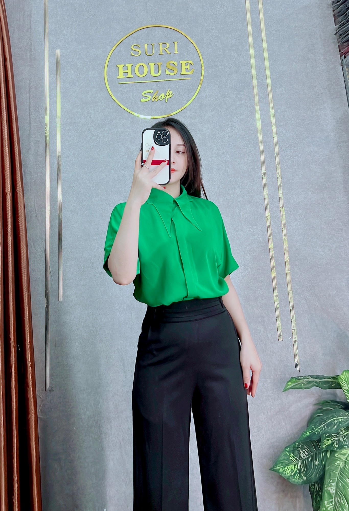 Áo Sơ Mi Cánh Dơi Lụa nhiều màu