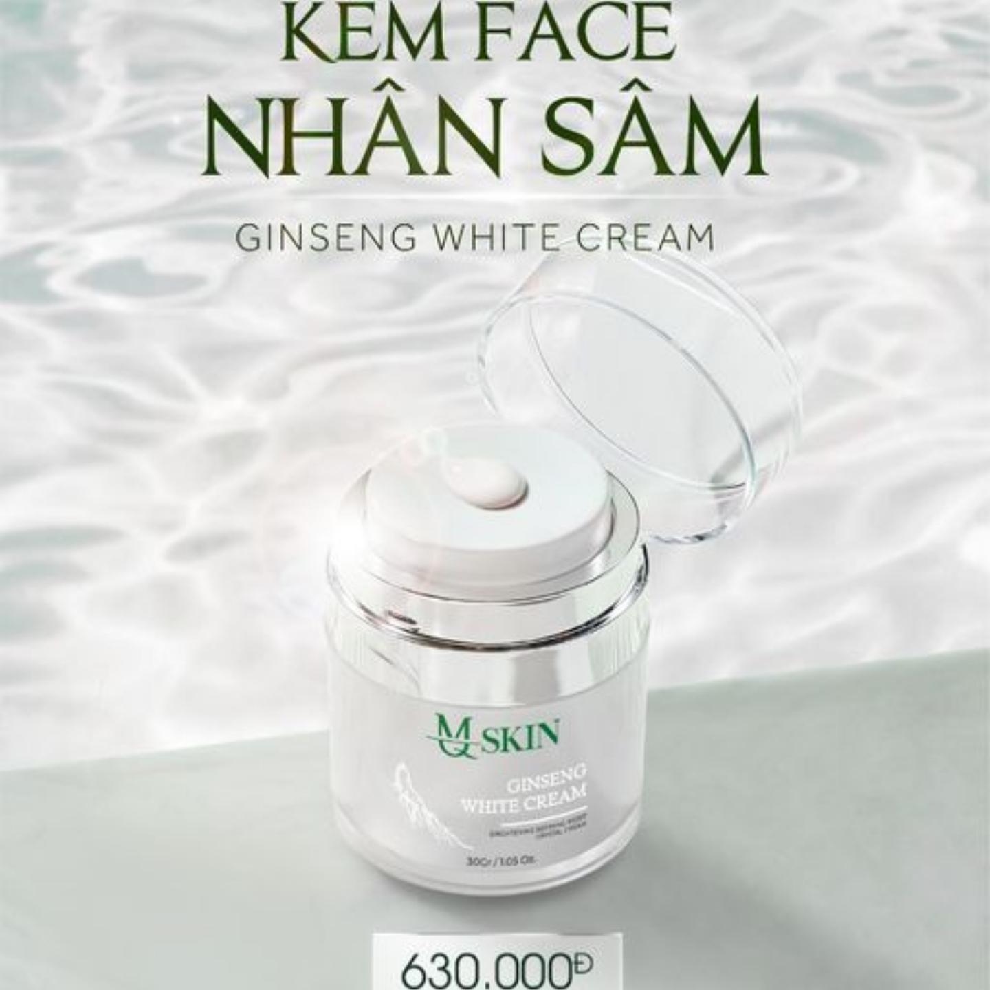 HOÀN TIỀN 15% - Kem face nhân sâm MQ Skin dưỡng phục hồi da sau tái tạo trắng da căng bóng mỹ phẩm MQSKIN chính hãng 30g