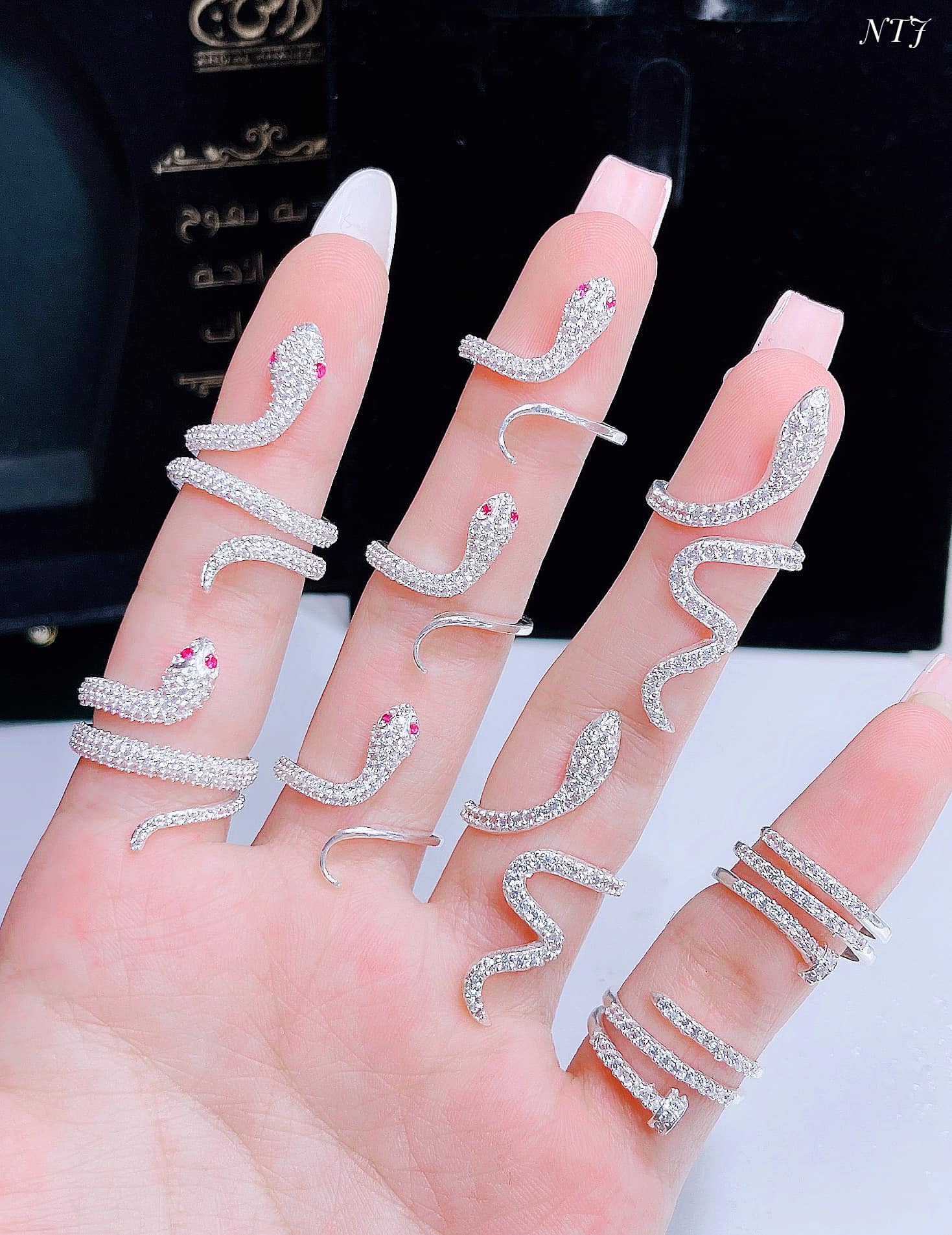 Nhẫn rắn bạc ta mẫu mới nam nữ đều đeo được