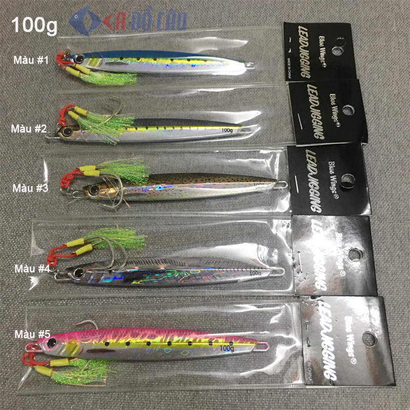 Mồi câu jigging Blue Wings có gắn lưỡi
