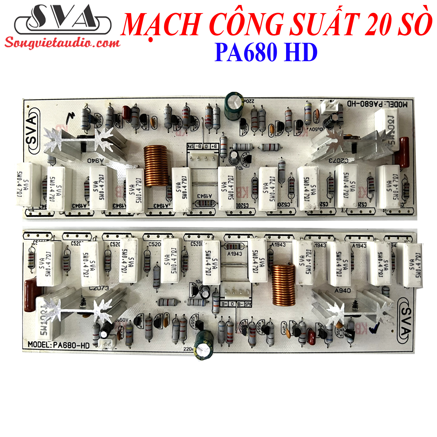 MẠCH CÔNG SUẤT 20 SÒ HD (2 KÊNH) - 1 CẶP