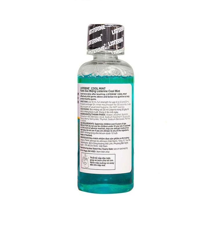 Nước súc miệng Listerine Cool Mint chai 100ml