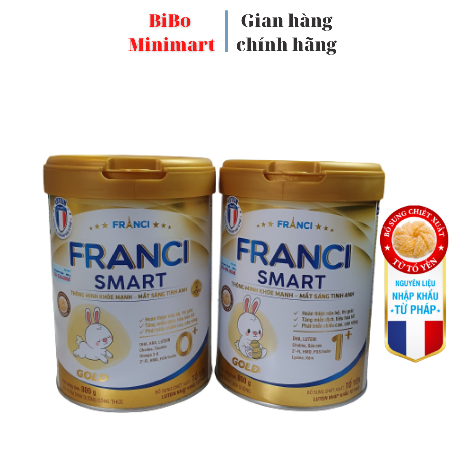 Sữa bột Franci Smart 1+ Gold lon 800G