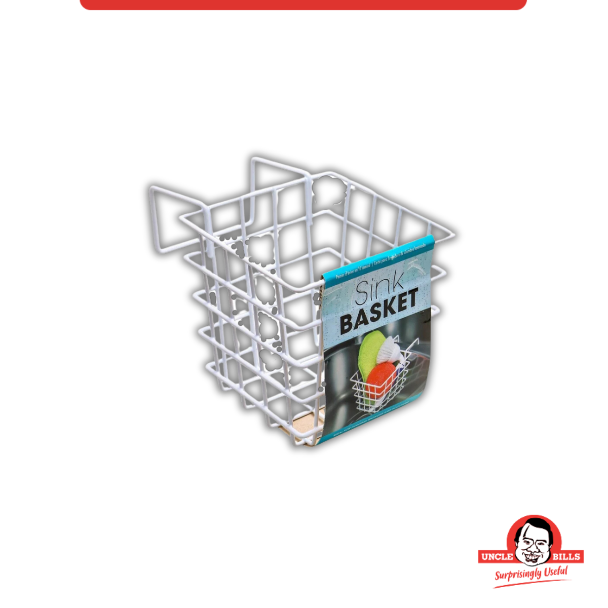 Giỏ treo bồn rửa chén UBL KA0491 size 12x12x12cm (Trắng)