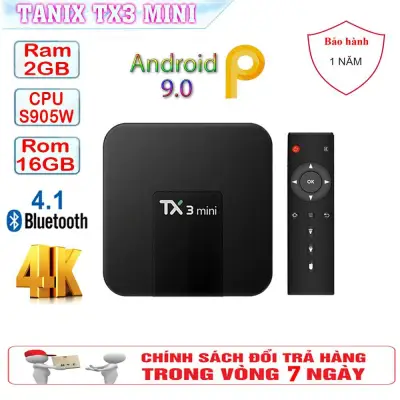 Android Tivi Box TX3 Mini - A- RAM 2GB, ROM 16GB - Phiên Bản ROM ATV Android 9