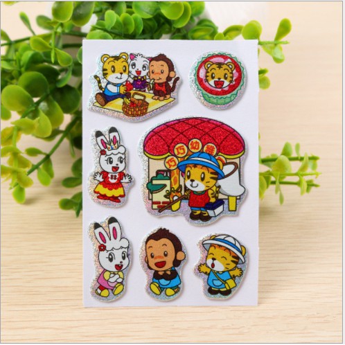 Combo 5 Miếng Dán 3D Sticker Động Vật Giá Sỉ