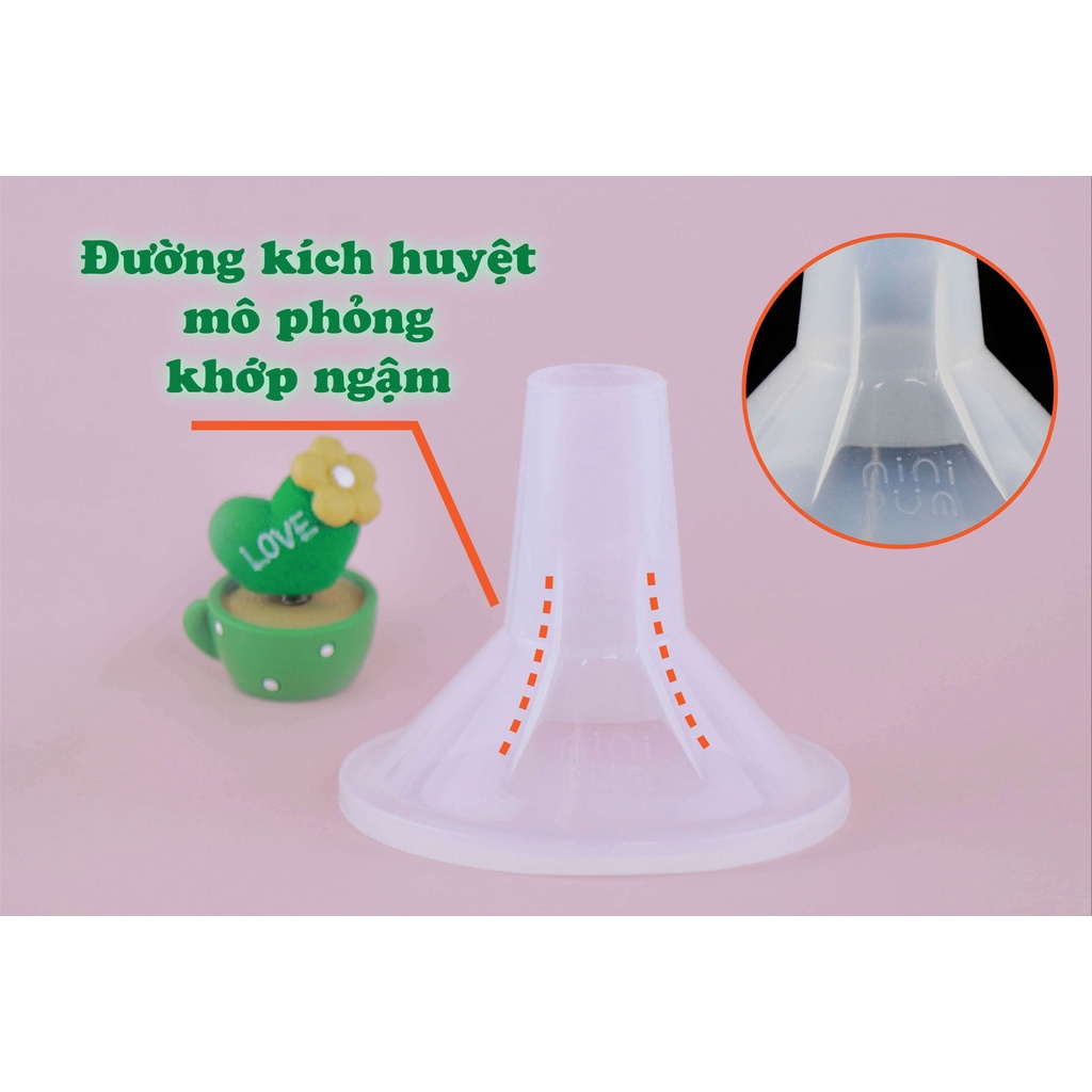 Phễu hút sữa silicon Mini Pum cao cấp chính hãng 1 chiếc