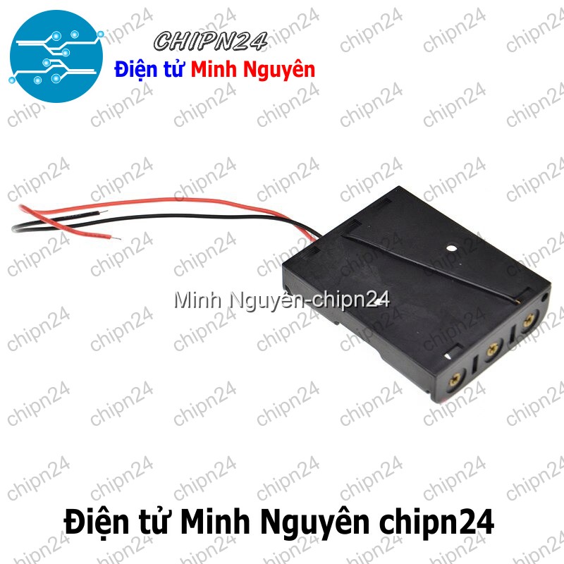 [1 cái] (C3) Hộp Đế pin 3 viên AA - HH000607