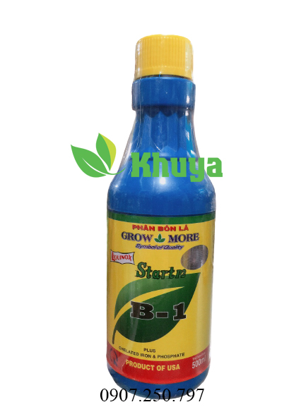 Phân bón lá Growmore Vitamin B1 Liquinox Start P2 chai 500ml
