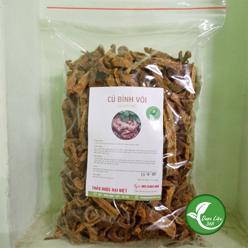 Củ bình vôi khô thái lát (1kg) - DV163