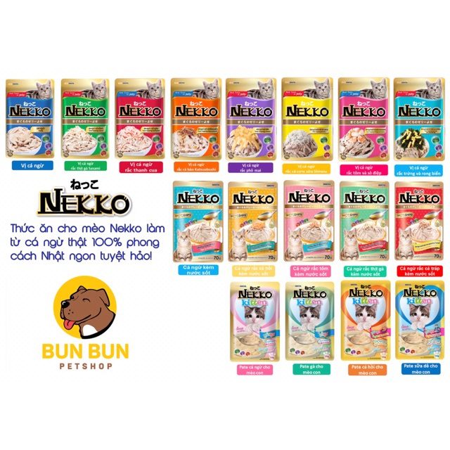 Pate mèo Nekko Thái Lan