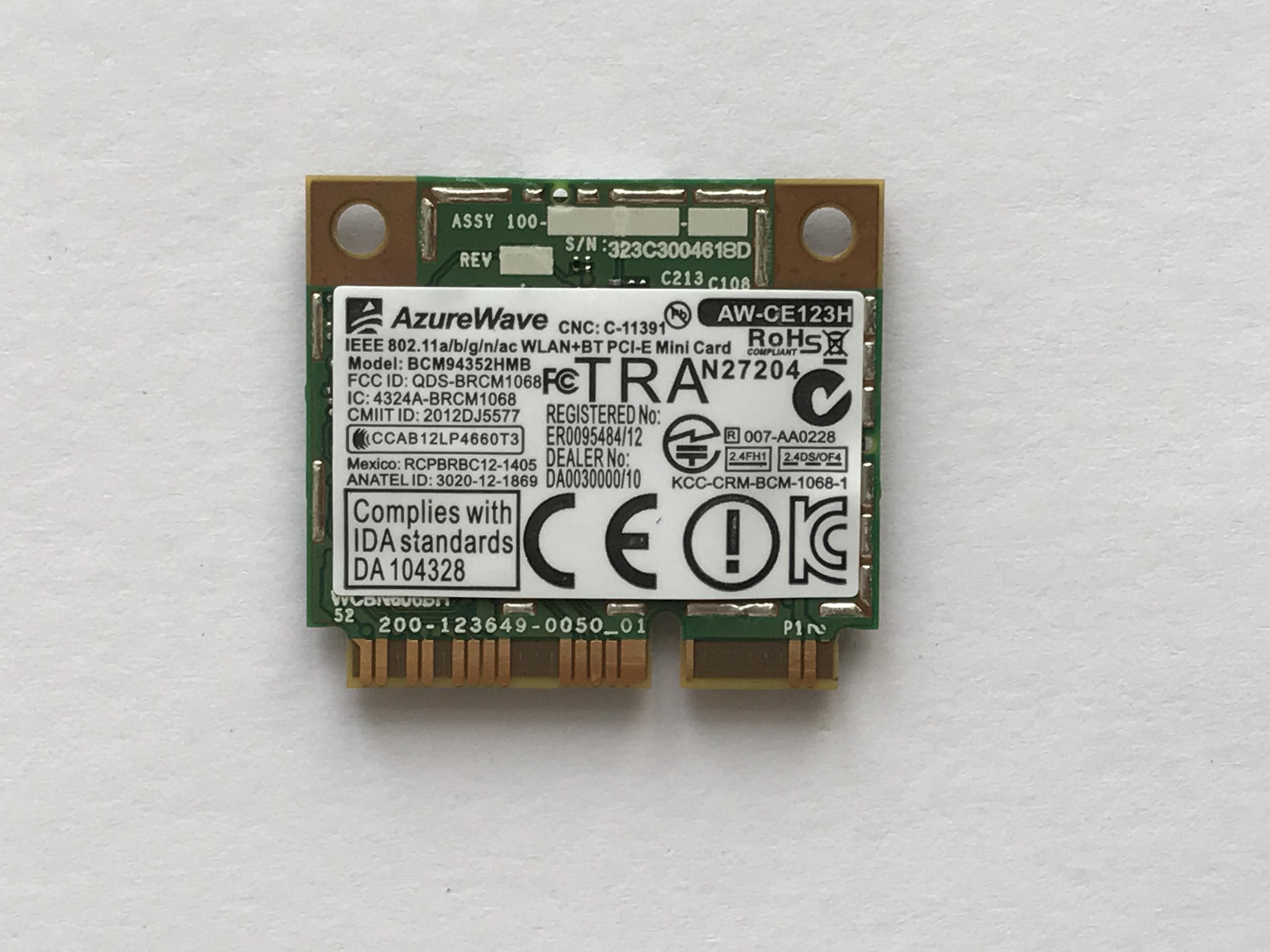 Card WiFi Laptop BCM94352HMB DW1550