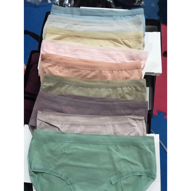 Lố  10  Quần Lót Cotton Cạp Lưới Cao Cấp (38-65kg)