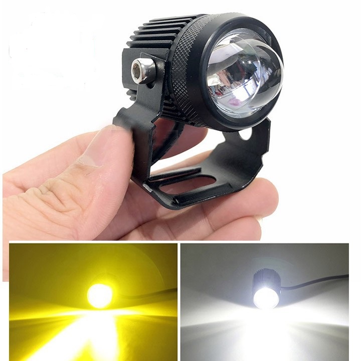 Trợ Sáng Bi Cầu Mini 2 Chế Độ Pha Trắng Cos Vàng