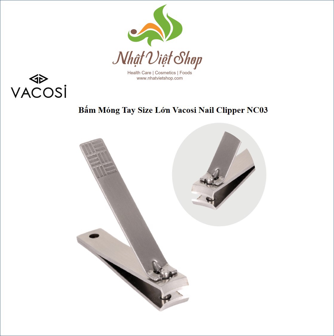Vacosi - Bấm Móng Tay Vacosi Nail Clipper