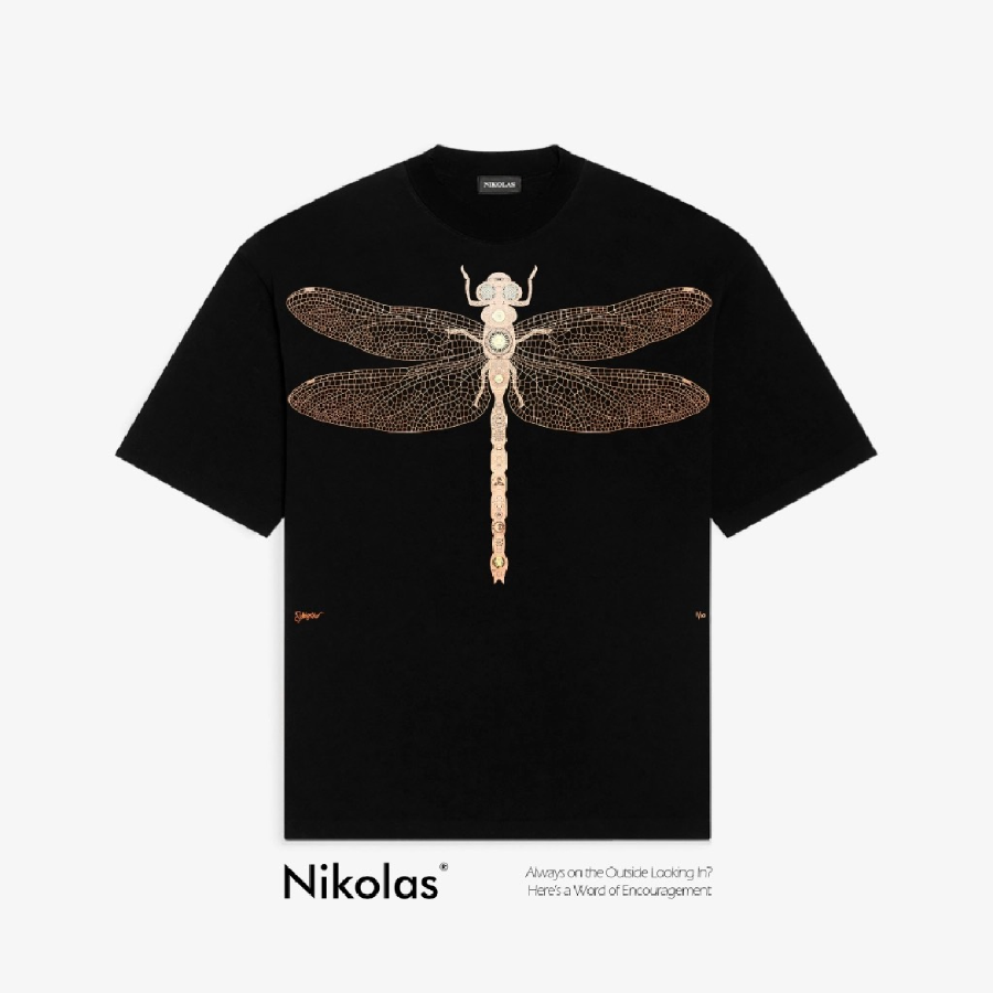 Áo thun Unisex Nikolas 100% Cotton DRAGONFLY TEE