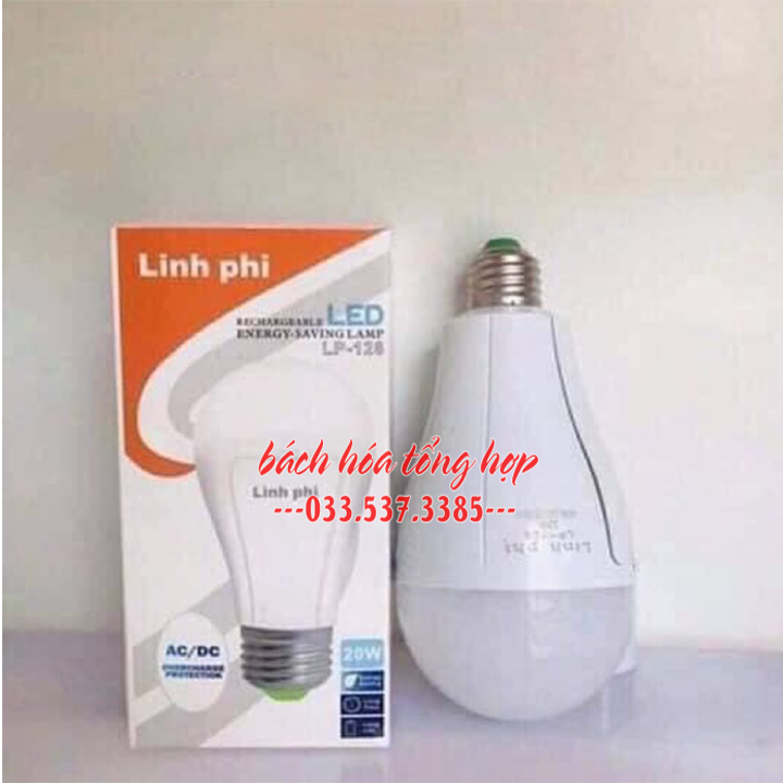 Bóng tích điện, bóng đèn led, bóng đèn led tích điện, bóng đèn đa năng, bóng tích điện linh phi LP-128