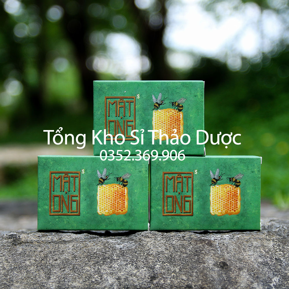 Xà bông mật ong, xà phòng mật ong 100g, xà bông thảo dược nghệ mật ong -Tổng Kho Sỉ Thảo Dược