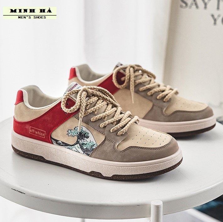 Giày thể thao sneaker nam - dày nam đẹp Minh Hà - A16 phối màu siêu đẹp - kiểu dáng trẻ trung năng động