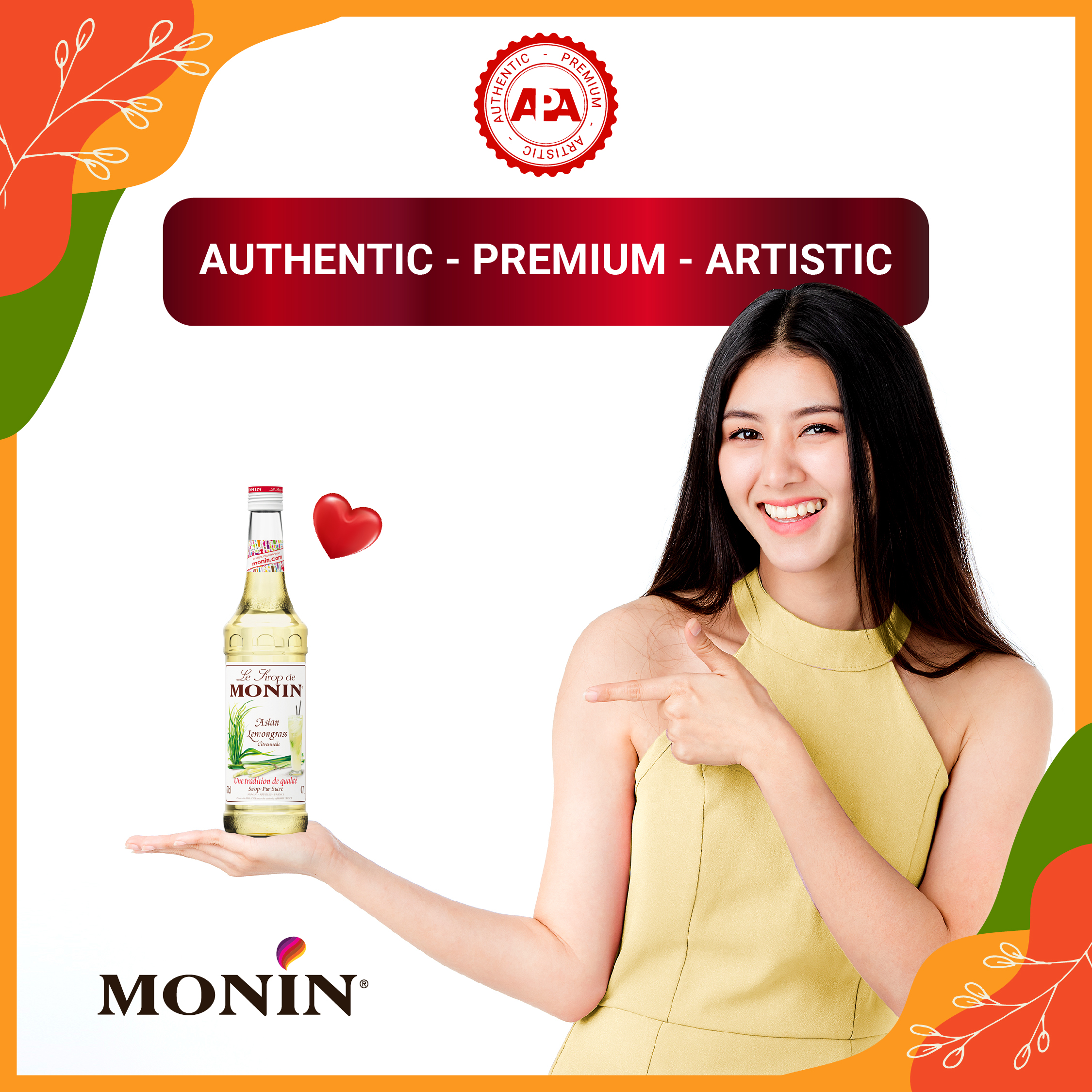 Siro Hương Sả MONIN - 700ML