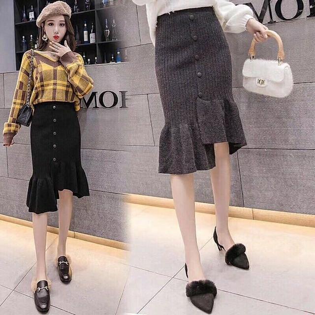 Chân Váy Len đuôi cá cao cấp