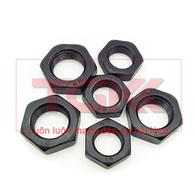 Đai ốc mỏng thép đen 8.8 ren mịn (M10-M18)