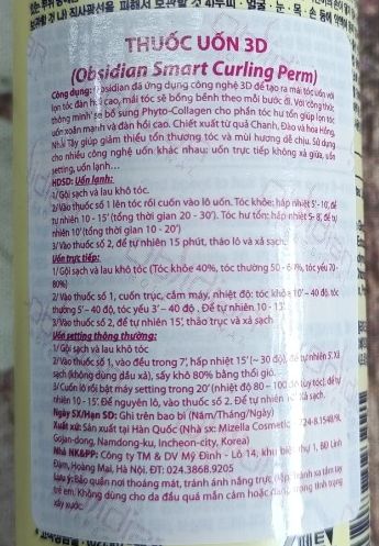 Cặp Uốn Lạnh 3D Obsidian Smar Curling Perm 120ML*2