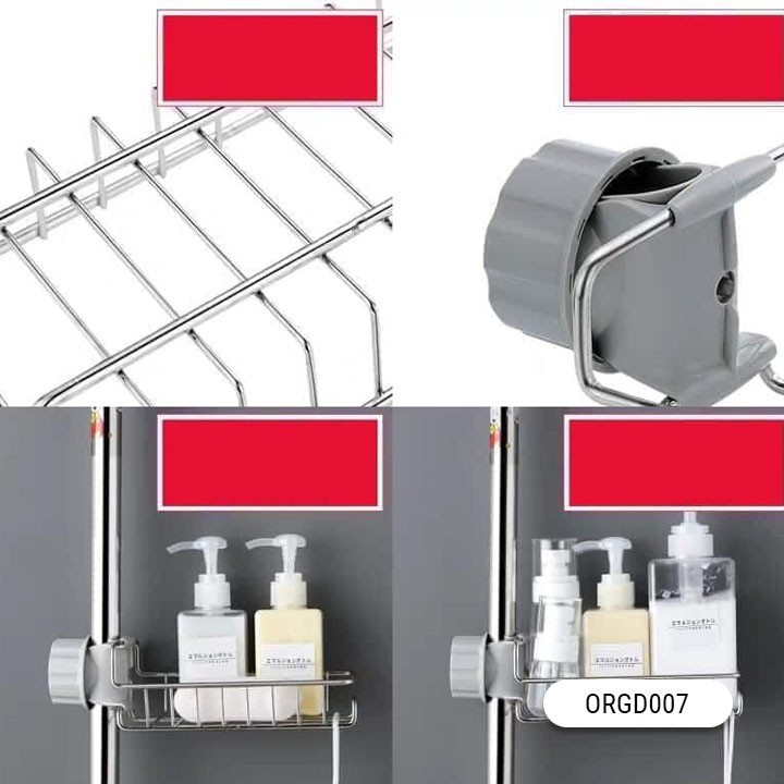 Giá treo giẻ rửa bát inox