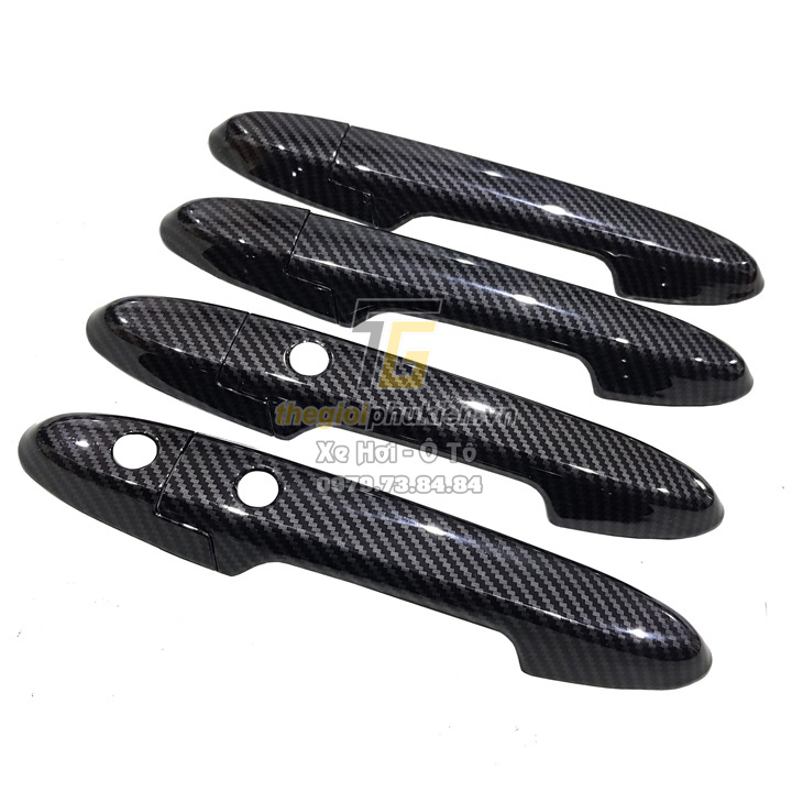 Bộ ốp tay nắm cửa xe vân Carbon Honda City 2021