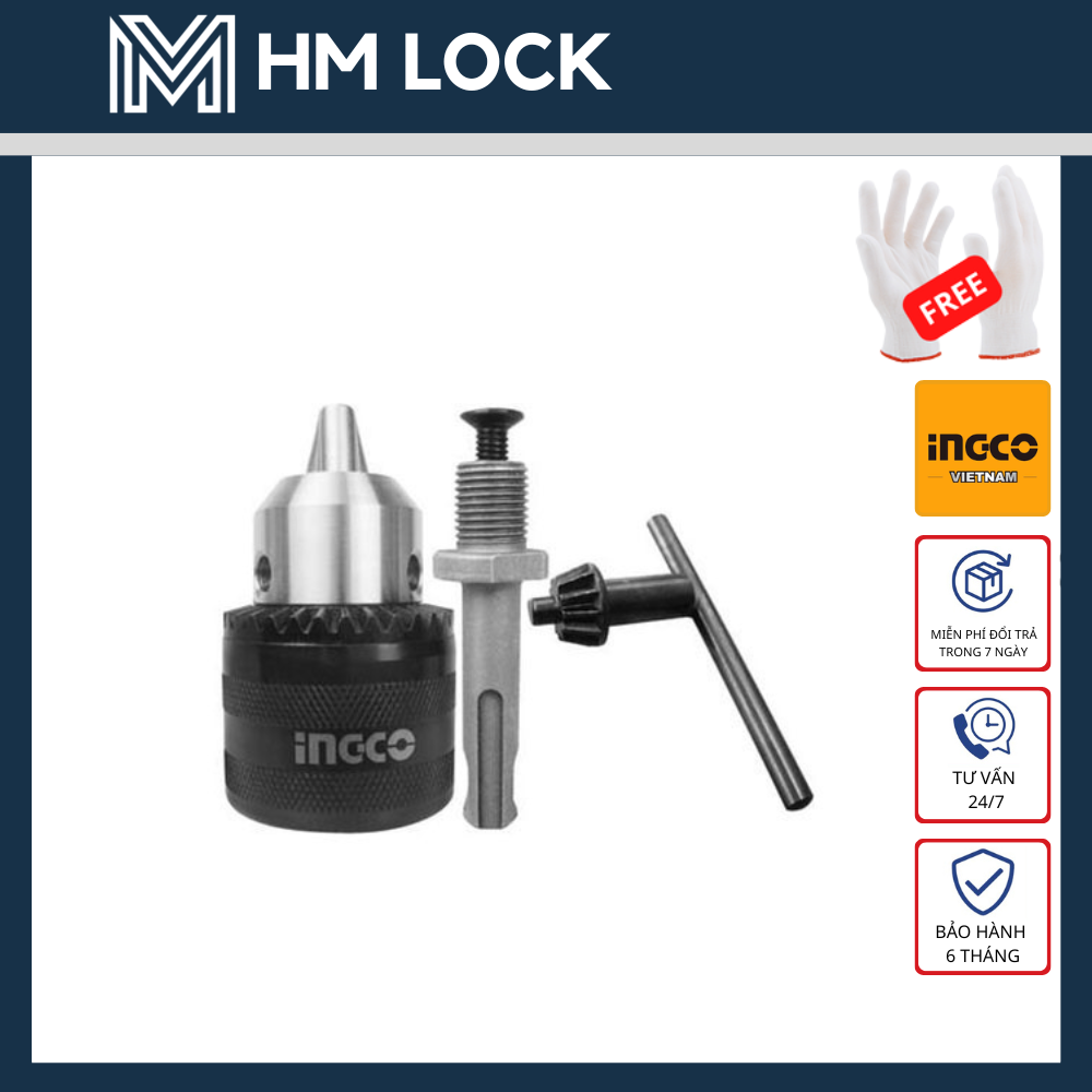 Đầu khoan kèm khớp nối ingco kc1301 - hàng chính hãng - hm lock