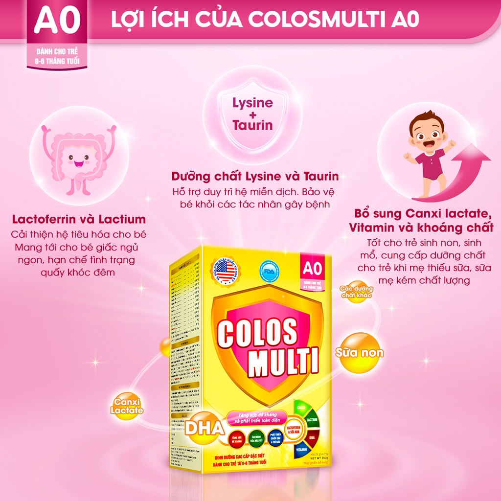 Sữa Non Mama Colos Multi A0 hộp 350g