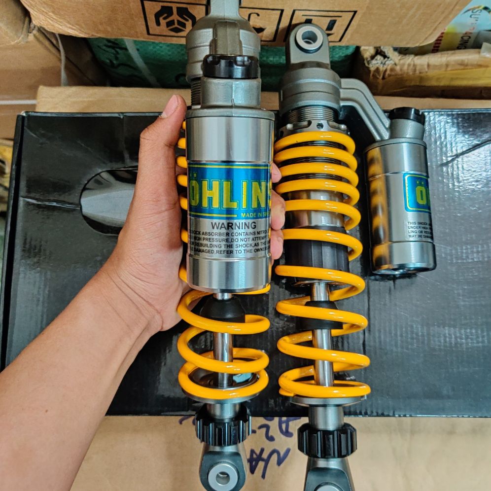 phuộc ohlins dream wave bình dầu xám gắn dream wave cup RS Ma