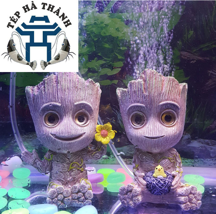 [Hoàn Tiền 10%] Đầu Sủi Oxy Tượng Groot Trang Trí Bể Cá Cảnh, Bể Thủy Sinh
