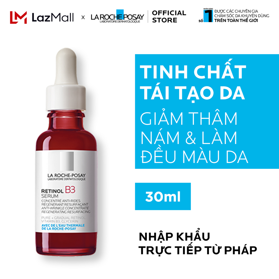 Dưỡng chất giúp giảm thâm nám, nếp nhăn và làm đều màu da La Roche-Posay Retinol B3 Serum 30ml