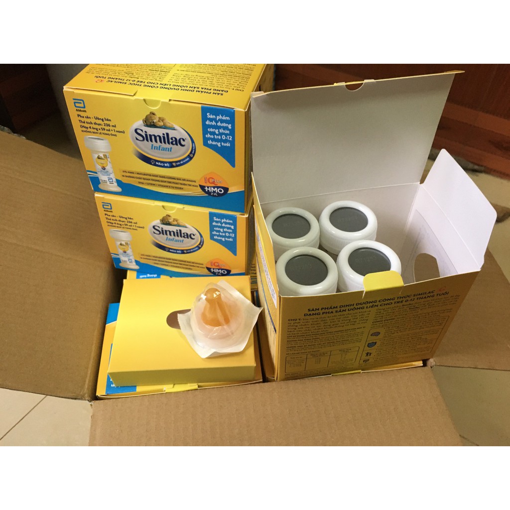 Sữa nước Similac 19kcl Infant HMO 59ml 48 ống (tặng núm ti)