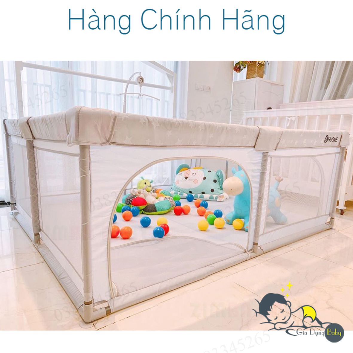 Quây cũi vải cho bé Hugme HÀNG HOT 2020 -
