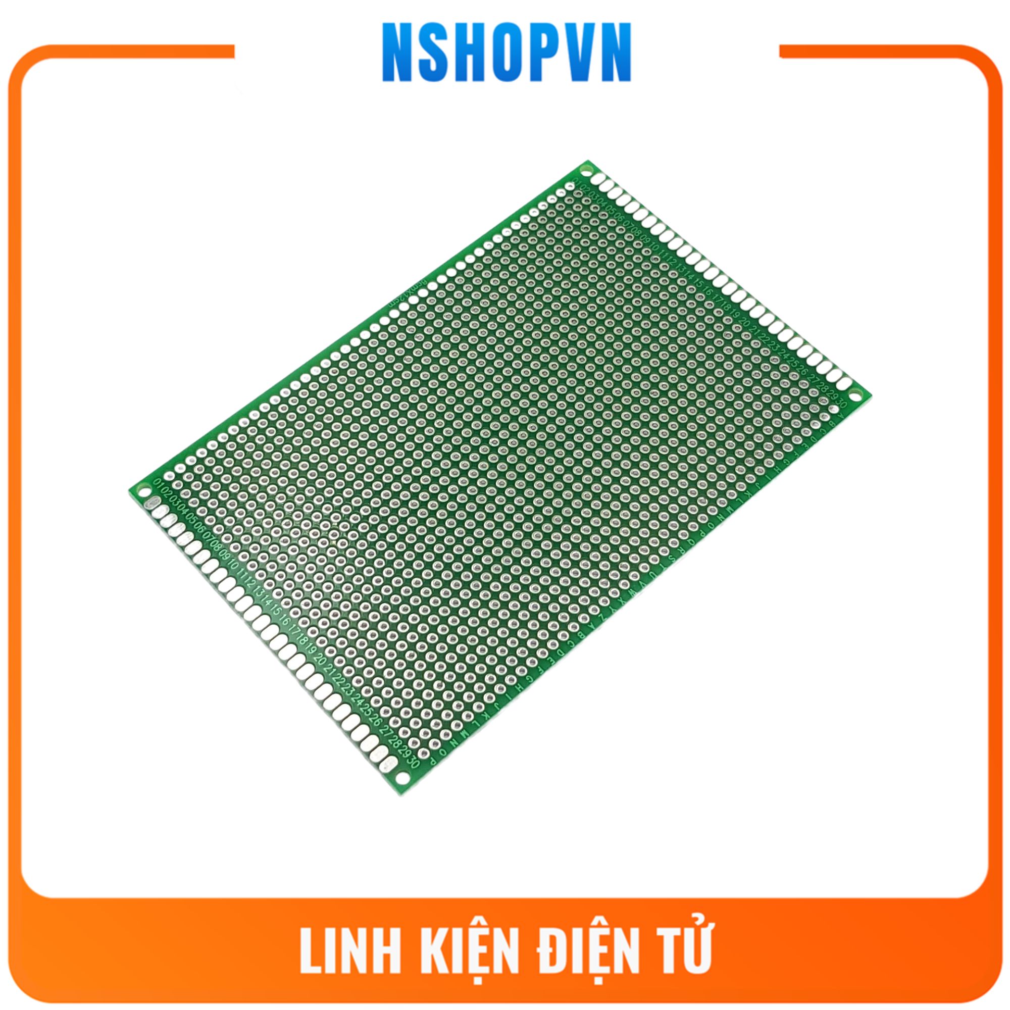 Test board hàn Bản mạch hàn 2 mặt 8x12cm sợi thủy tinh