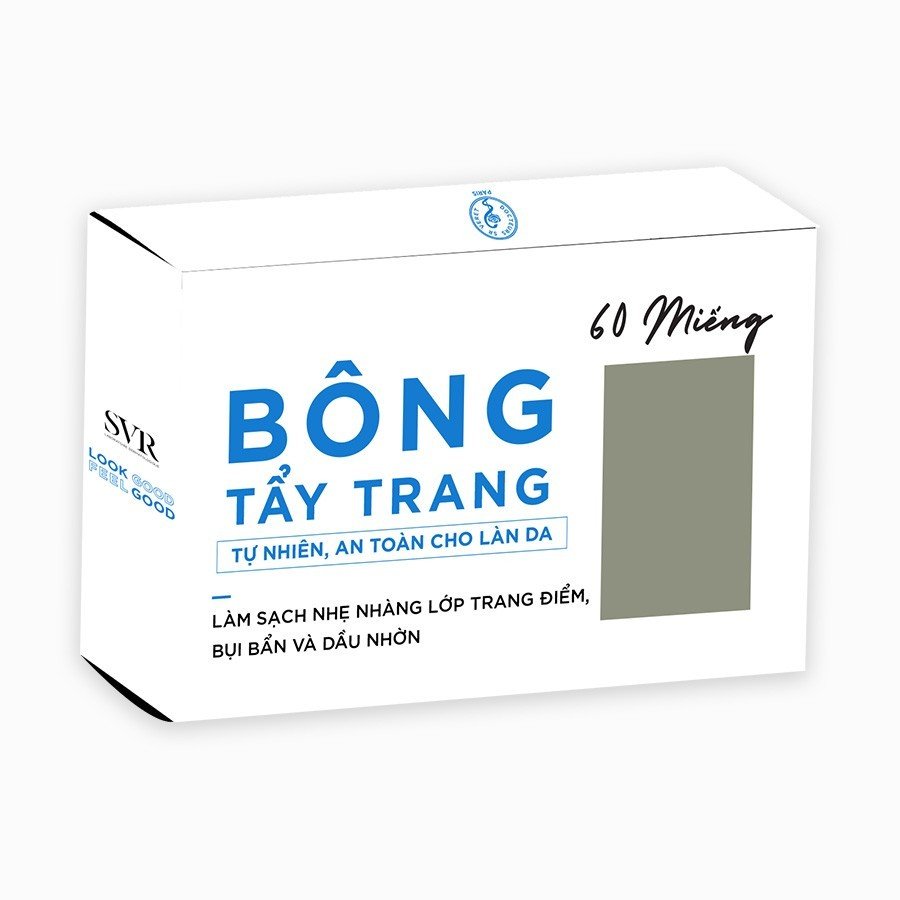 [HB Gift] Bông tẩy trang cao cấp SVR  60 miếng
