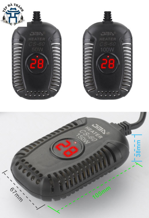 [Hoàn Tiền 10%] Máy Sưởi Heater CS-60 Sử Dụng Cho Bể Cá Cảnh, Rùa Cảnh