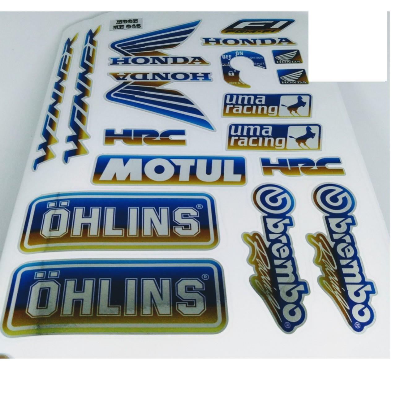 Winner bộ tem màu titan