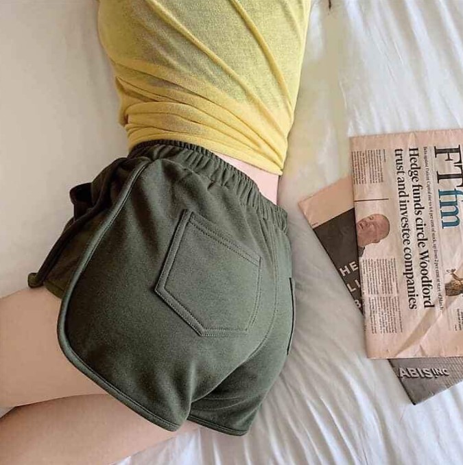 Quần short cotton nữ 4 túi thời trang Hàn Quốc